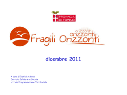Presentazione "Fragili Orizzonti 2011"
