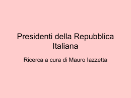 Presidenti della Repubblica italiana