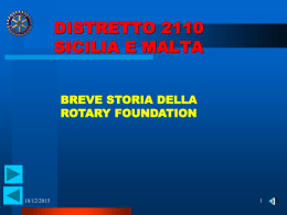 distretto 2110 sicilia e malta breve storia della rotary foundation