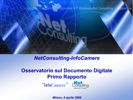 NetConsulting-InfoCamere Osservatorio sul Documento Digitale