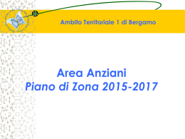 Area Anziani. PdZ 2015-2017