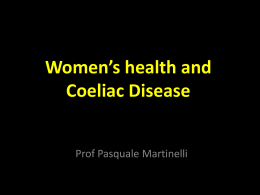 Celiachia e salute della donna