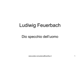 Ludiwig Feuerbach - Consulenza Filosofica