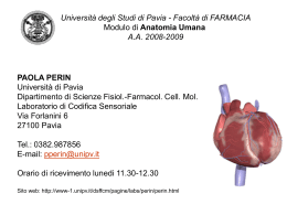 Lezione 1 - Università degli Studi di Pavia