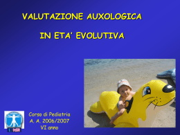 1 2-10 Valutazione auxologica (Prof.Chiumello)