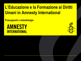 Formazione diritti- Amnesty international