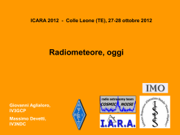 Radiometeore oggi - ISIS Dante Alighieri Gorizia