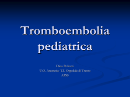 Esiste la T.E in pediatria? - Anestesia Pediatrica e Neonatale