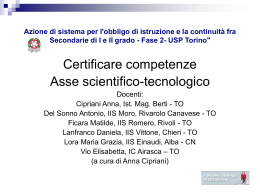 certificazione 1 - IPSCTS CI GIULIO