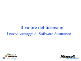 Software Assurance - Center