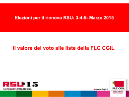 Elezioni per il rinnovo RSU 3-4-5 Marzo 2015 - Olivetti
