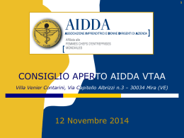AIDDA VTAA_ 12_Novembre_2014_ Consiglio Aperto
