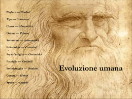 Evoluzione umana - Liceo Galileo Galilei