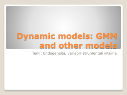 GMM dynamic models
