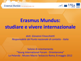 Erasmus Mundus - CorriereUniv.it