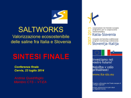 Saltworks conferenza finale CTS-Atlantide