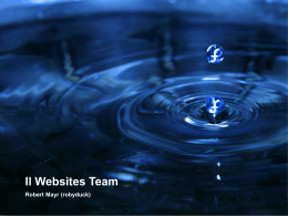 Cos`è il Websites Team?