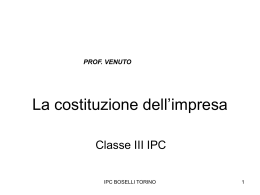 La costituzione - Istituto Boselli