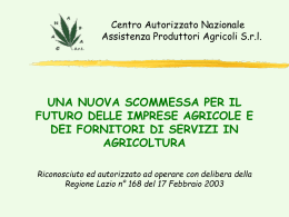 Nessun titolo diapositiva - Collegio Nazionale degli Agrotecnici