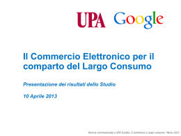 Il commercio elettronico per il comparto del largo consumo ()