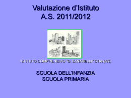 Valutazione d`istituto 2011-2012