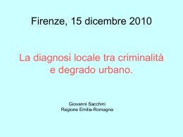 Intervento_Sacchini - Forum Italiano Sicurezza Urbana
