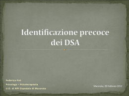 Identificazione precoce dei DSA