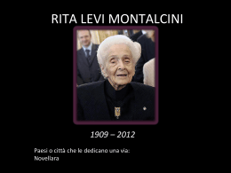 Rita Levi Montalcini - Liceo Classico Dettori