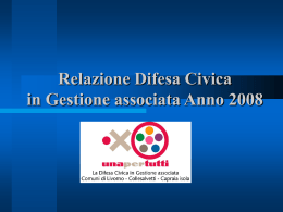 Relazione Difesa Civica del Comune di Livorno Anno 2007