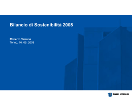 Bilancio di Sostenibilità 2008