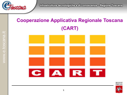 - Cooperazione Applicativa Regione Toscana