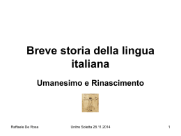 Breve storia della lingua italiana III