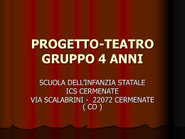 Progetto teatro anno scolastico 2010-2011