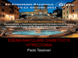 DME in diabete - Centro Oculistico Tassinari