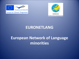 EuroNetLang - slide - marzo 2014