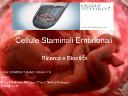 Cellule Staminali Embrionali