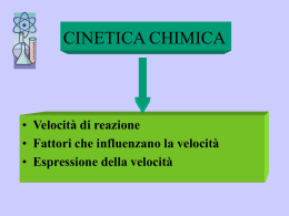 Cinetica chimica - Liceo Foscarini