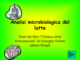 Analisi microbiologica del latte