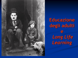 Lezione su "Long life learning"