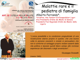 Diapositiva 1 - Associazione Pediatri Extraospedalieri Liguri
