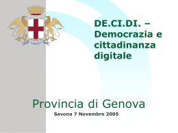 La Provincia di Genova per l` Open Source