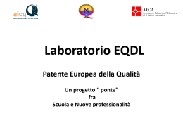 Laboratorio EQDL - Delivery Unit Campania