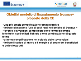 Presentazione aspetti finanziari Erasmus Plus