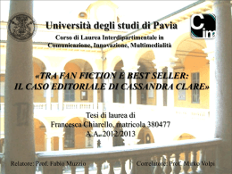 Chiarello Francesca - Cim - Università degli studi di Pavia