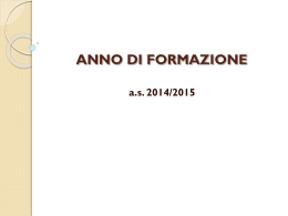 Slides neoassunti as 2014-15 - Ufficio Scolastico di Reggio Emilia