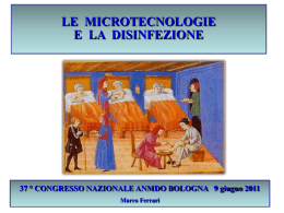 Le microtecnologie e la disinfezione