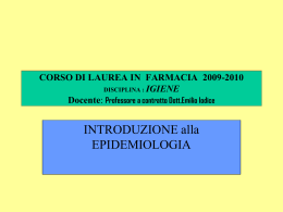 ANNO ACCADEMICO 2004-2005 CORSO DI LAUREA IN SCIENZA