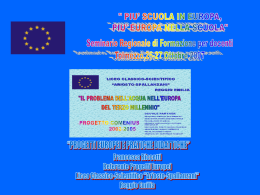 Progetti europei e pratiche didattiche