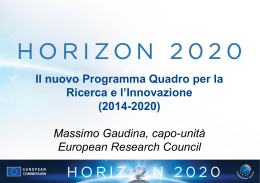 Horizon 2020 - Università di Palermo