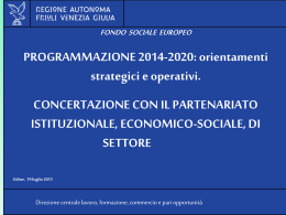 19 luglio 2013 - Regione Autonoma Friuli Venezia Giulia